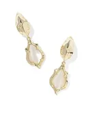 Adriana Scallop Frame Huggie Earring