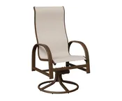 Murphy High Back Sling Swivel Rocker Dining Chair