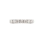 14 Karat White Gold 7 Diamond Wedding Band