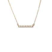 14k Bar Necklace