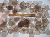 M-008 MICA FOR CRAFTS, SMALL CLEAR MEDIUM-THICK MICA SHEETS, ½ POUND PACK (120+/-)