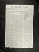 9/11 Original Metal Printing Plate used by the Wall Street Journal — Little Giant Comics & Collectibles