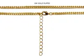 A2068 Ready To Use Adjustable Curb Chain Necklace With Clasp & Extender Chain