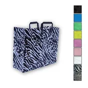 16in. x 16in. x 6in. Folded Handle Frosted Shopping Bags