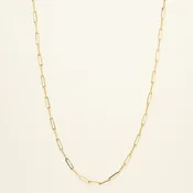 Adjustable Paperclip Chain in 14kt Yellow Gold (2.7mm)