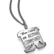 “Counting Blessings” – Sterling Silver Necklace