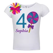 4th Birthday Girl Lollipop Candy