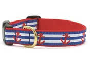 Anchors Aweigh Dog Collar Medium