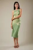 Amalfi Bloom Knit Midi Dress
