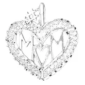 10K, 14K or 18K Gold #1 Mom Pendant
