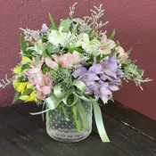 Alstroemeria Arrangements — Maria's Uncorked Wine Tasting Room & Florist - Marshall Flower Delivery - Wine Bar