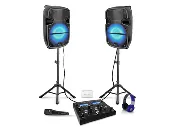 DJPACK-2GO Rechargeable LED DJ Loudspeaker Package V2