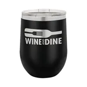 12 oz. Insulated Stainless Steel Stemless Wine Glass