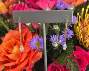 14K Yellow Gold French Wire Marquise Cut Lab Grown Diamond Earrings – 1.48 Total Carats