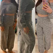 2 piece pant shirt set.