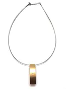 Gold Ellipse Necklace