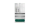 Cafe 22.3 cu. ft. Smart Four-Door French Door Refrigerator with Hands-Free Autofill in Platinum Glass, Counter Depth