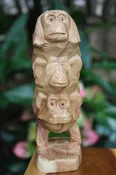 3 Wise Monkeys Hear Speak See No Evil 8in | #rum01