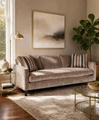 1731 Series Fabric Stationary Sofa by Mayo Furniture — Carroll's Furniture