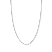 24" Curb Chain Solid 14K White Gold Appx. 1.4mm
