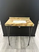 Limited Edition: Quartzite and Bronze Console Vanity — Ultimate Granite and Stone Gallery