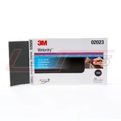3M  02023  3M™ Wetordry™ Abrasive Sheet, 02023, 1500 grade, 5 1/2 in x 9 in, 50 sheets per carton, 5 cartons pe
