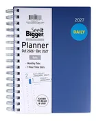 Medium Navy Daily Planner (Oct26-Dec27)