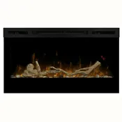 Driftwood Linear Electric Fireplace - 34 inch
