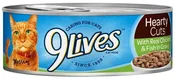 9Lives Hearty Cuts with Real Chicken and Fish in Gravy Canned Cat Food