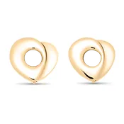 14Ky Gold Infinity Heart Peapod Earrings With Birthstones