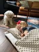 Janiebee Luxury Quilted Nap MatsALL MATSKhaki and White Seersucker Nap Mat