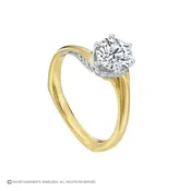 Brilliant Round Swirl Solitaire