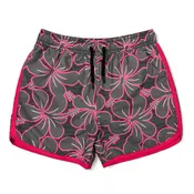 Grey Hibiscus Premium Boardshorts