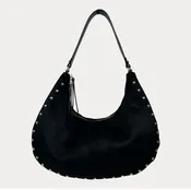 AHDORNED BRIE SUEDE STUDDED - BLACK