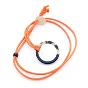 VALROSE ACETATE-COTTON PENDENT