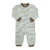 Itsy Bitsy Baby Boy Sage Green Mallard Trio Romper
