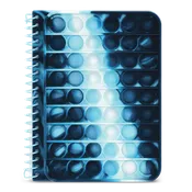 Blue Tie Dye Popper Journal