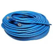 100 Foot CAT5 RJ45 Blue Ethernet Network LAN Patch Cable Cord - New