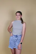 Always Classy Ribbed Mock Neck Tank