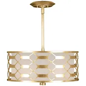 Fine Art Allegretto 24" Round Pendant in Gold Leaf - 787540-33
