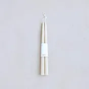 12" Dipped Taper Candle in Parchment