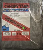 Premium Quality 10ftx12ft Silver/Black Canopy Tarp