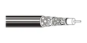 Belden # 1189A 010U1000 - Coax - Broadband CATV Coax Cable 18 AWG GIFHDLDPE DBL SH PVC. Black - Price Per 1000 Feet
