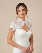 High-Neck French Lace Bridal Bolero | Sira D’ Pion |
