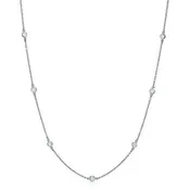 0.40 Carat Diamond Station Necklace