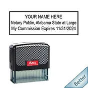 Alabama Notary Self-Inking Expiration Stamp