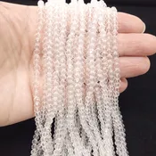 Chinese Crystal 3mm, 4mm, 6mm, Faceted Rondelle Beads, Crystal Clear