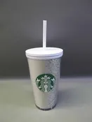 Starbucks Exclusive Holiday 2020 White/ Silver Glitter 16 oz Tumbler Cup