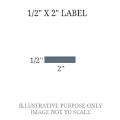 1/2" x 2" Engraved Label