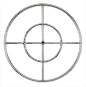 24"  Stainless Steel Fire Pit Ring Burner